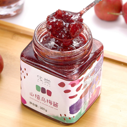 浅棠山楂乌梅膏泡水喝无防腐剂