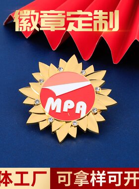 金属徽章定做班徽企业周年卡通司徽logo制作异形合金徽章定制