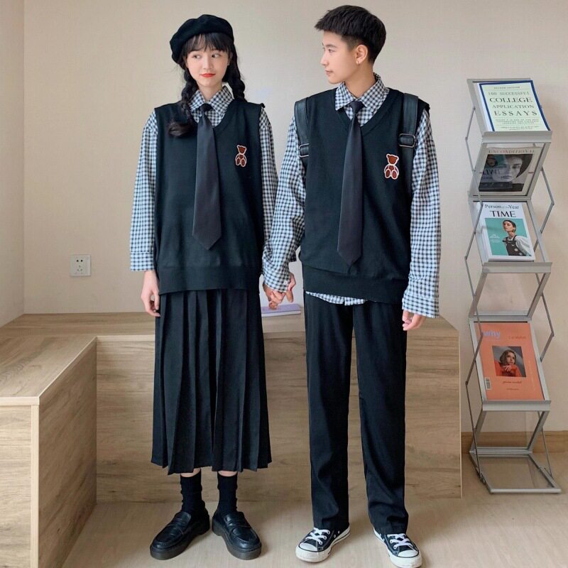 班服套装初中学生制服裙高中生运动会ins校服学院风毛衣韩版校服