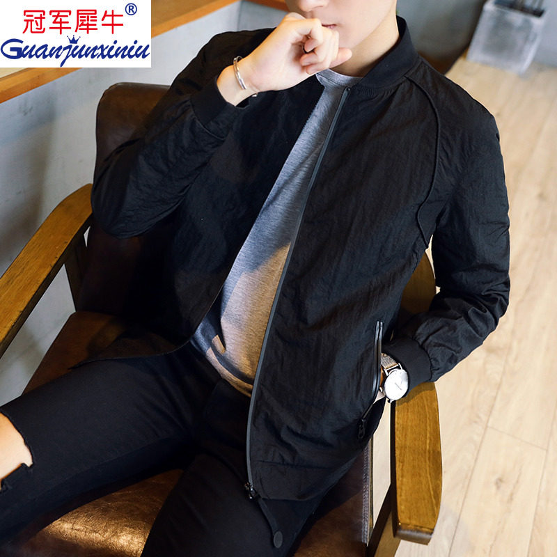 冠军犀牛男士秋季2019新款潮流夹克薄款休闲运动服外套|ruв категории Мужская одежда, пиджак - от Buy2taobao.com для оказания профессиональной услуги покупки агента Taobao