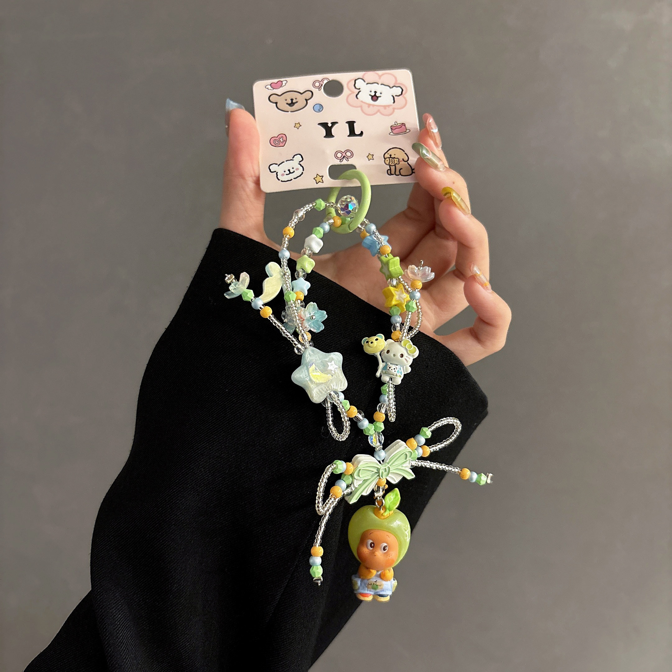 星星人改娃萌粒手机链水杯链ccd挂链包挂件钥匙扣车挂可爱礼物