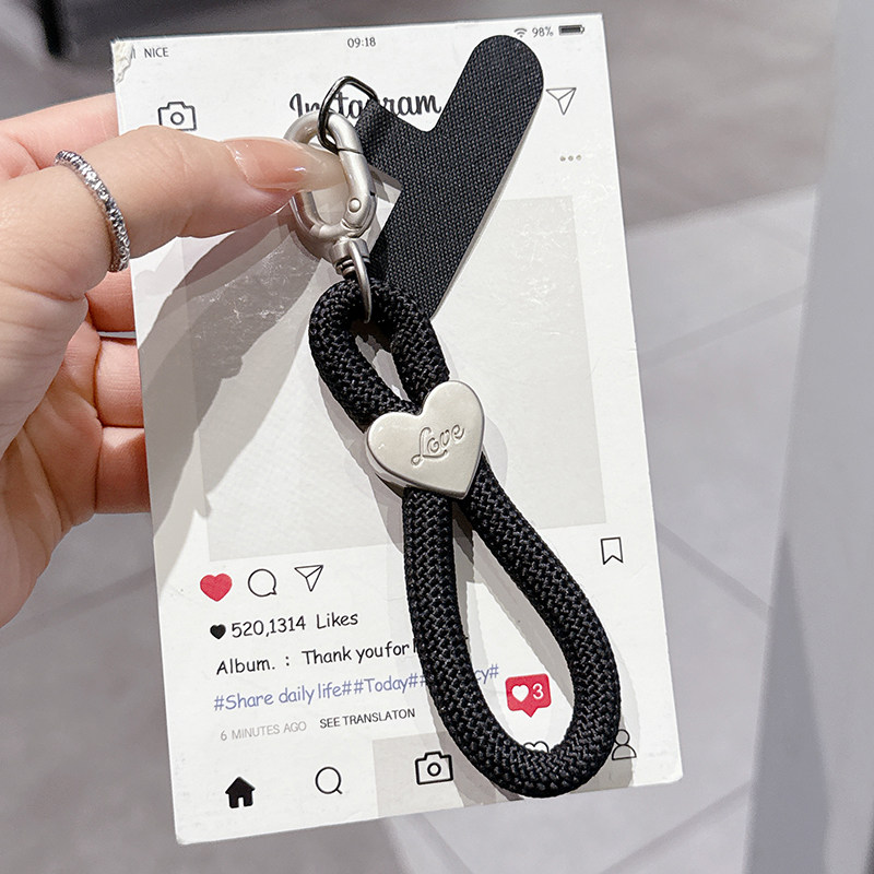 mini小巧挂绳创意手指绳短款男女时尚绳钥匙扣收纳包挂链