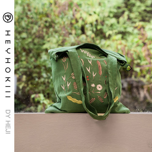 HEYHOKIII原创设计刺绣帆布包