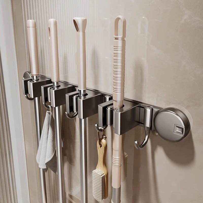 高端吸盘拖把架挂钩免打孔