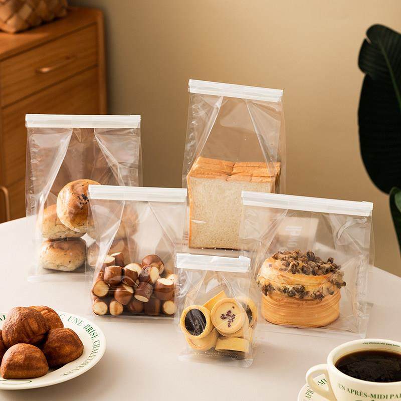 食品级面包吐司包装袋250g吐司饼干小面包泡芙烘焙铁丝自封袋全透,厨房/烹饪用具,点心包装盒/包装袋,淘宝优惠券,粉丝福利购,淘宝优惠卷