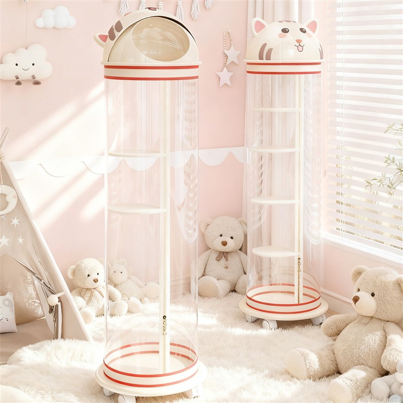 新款创意毛绒娃娃收纳桶升