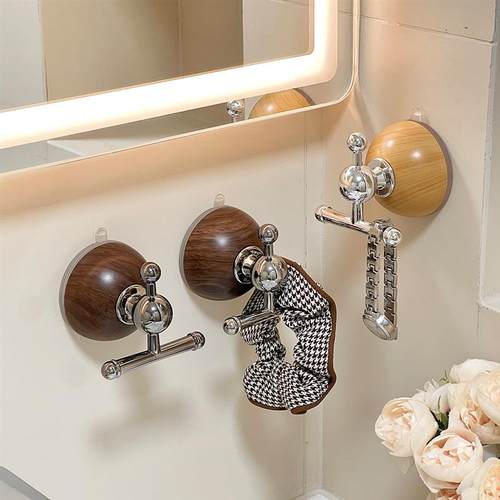 日本中古风吸盘浴室挂钩免