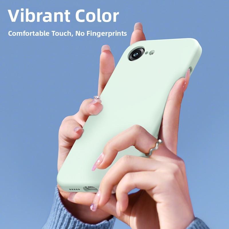 官方正品适用于简约纯色液态硅胶苹果iPhone16e手机壳保护套黑色e