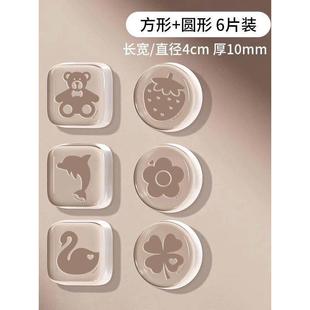 开门防撞缓冲器门把手防撞贴硅胶静音垫冰箱门贴门挡条防碰撞神器