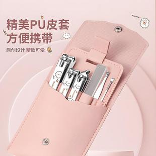 德国指甲刀套装女生可爱修指甲工具挖耳勺指甲钳2025新款防飞溅指