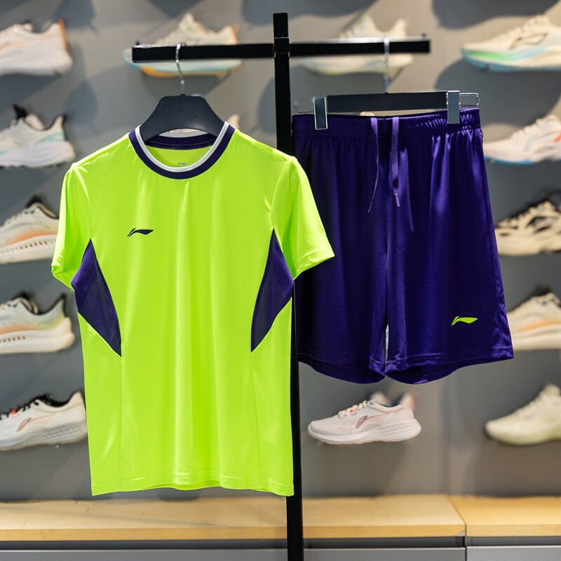 李宁儿童套装2026青少年比赛足球服男童速干衣服中大童装YATW010