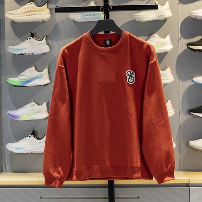 李宁男子圆领宽松套头卫衣