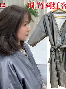 理发店理发店染发衣服美发客袍