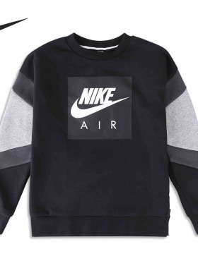 Nike/耐克正品0220秋季新款卫衣AIR CREW 大童男孩套头上衣CD7280