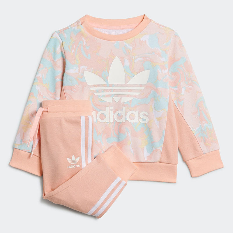 Adidas/阿迪达斯正品三叶草 新款婴童男女运动休闲套装H22632
