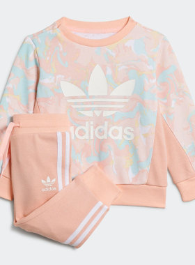 Adidas/阿迪达斯正品三叶草 新款婴童男女运动休闲套装H22632