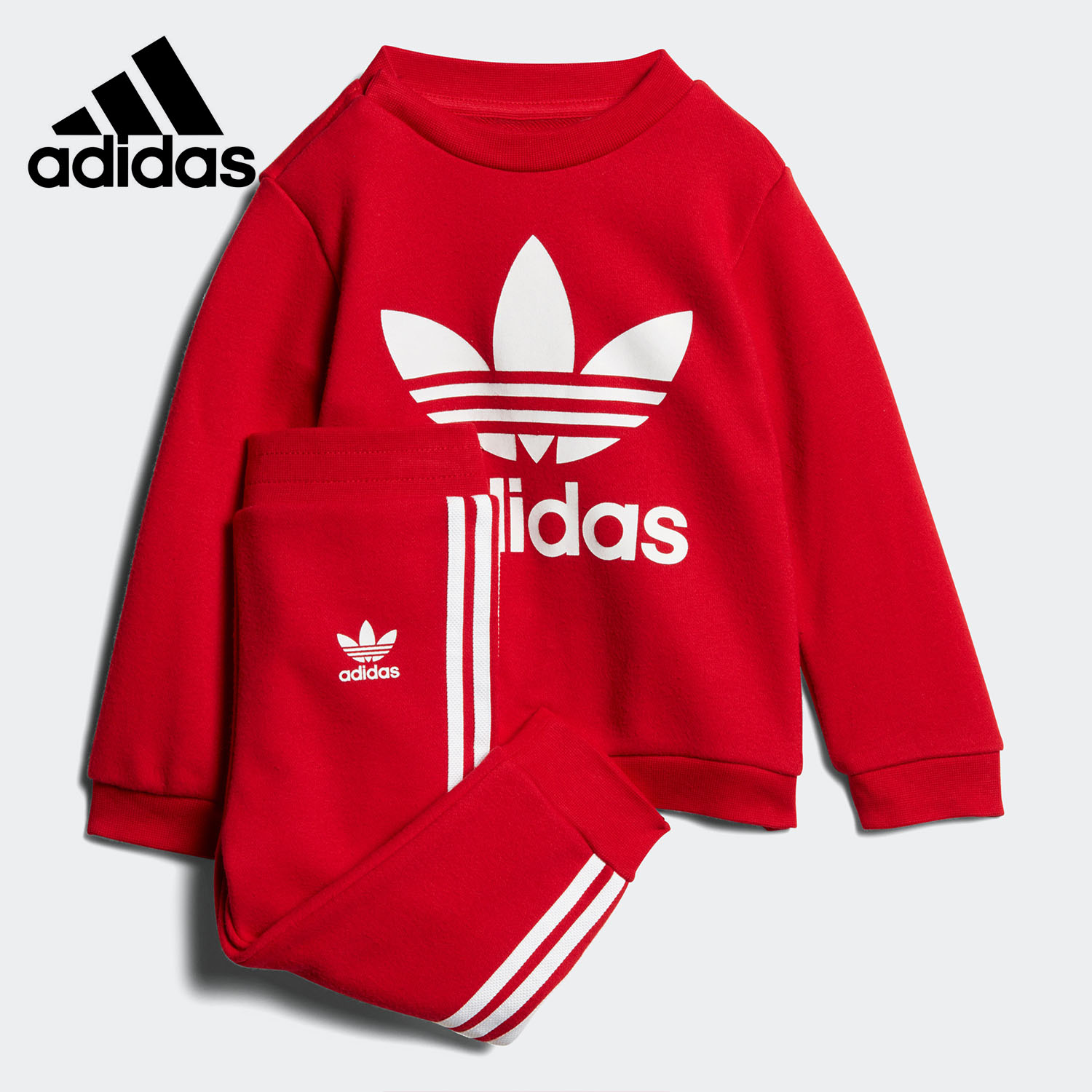 阿迪达斯婴幼童印花运动套装