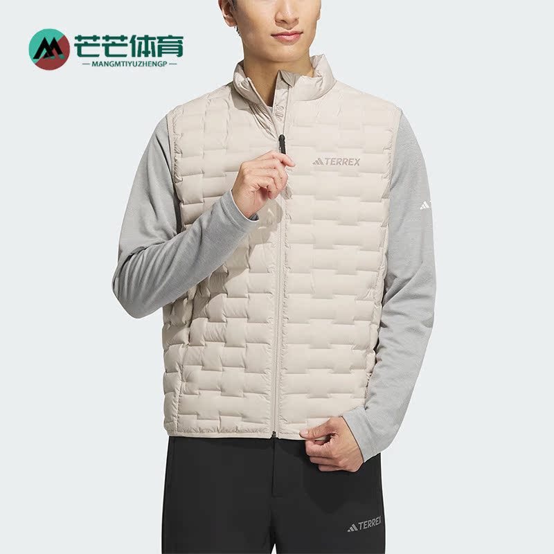 阿迪达斯正品男子羽绒马甲