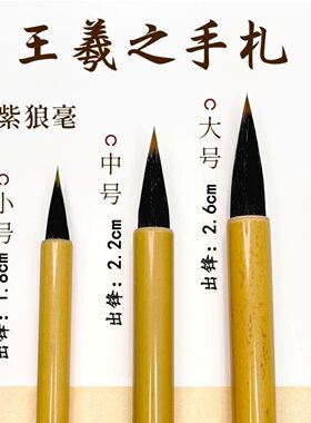 王羲之手札毛笔书法专业小号小楷紫毫狼毫初学行书行草羲之二王书