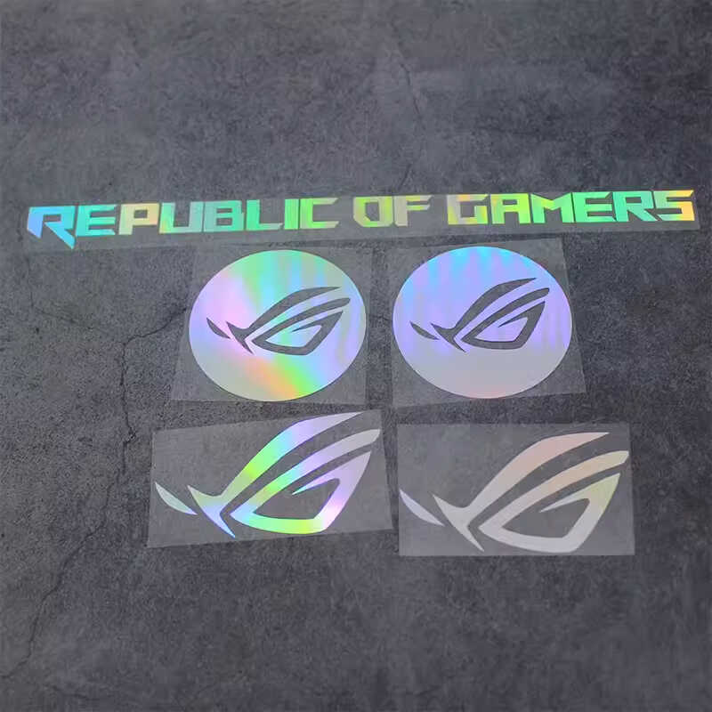 logo华硕玩家国度电动车机箱贴纸