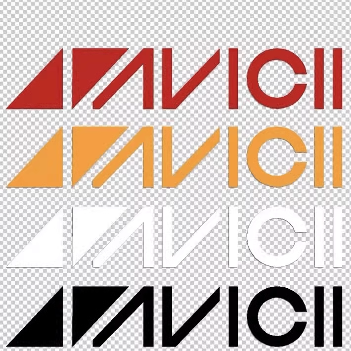 单色镂空反光窗改装车贴avicii