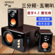 电脑音响台式 家用蓝牙音箱重低音炮桌面 Sansui 32B 山水GS 6000