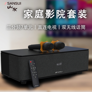 山水S350家用电视k歌音响话筒一体机蓝牙音箱高端家庭唱歌ktv套装