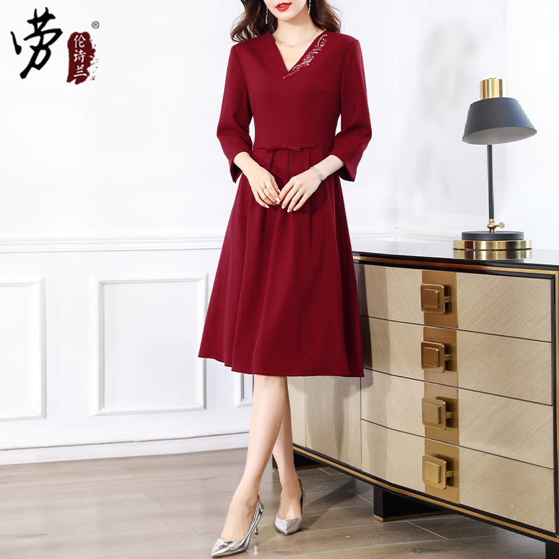 婚宴礼服平时可穿妈妈小个子装