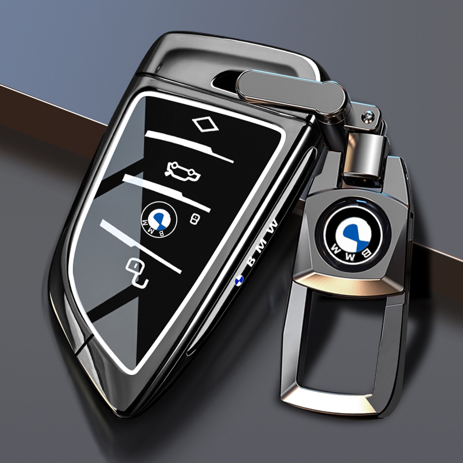 适用于宝马530钥匙套三系325Li/5系1系118i壳i3车ix3X1X3X5金属扣,汽车用品/电子/清洗/改装,车用钥匙包,淘宝优惠券,粉丝福利购,淘宝优惠卷