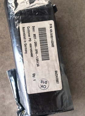 德国进口KH.K481142A02 MOT-DRV-2PH-1.5A4.5A 实图库存货未用 议