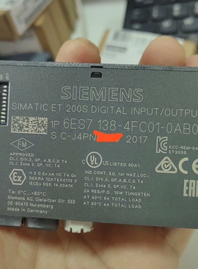 西门子6ES7138-4FC01-0AB0二手裸机。 议价