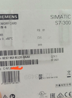 西门子6ES7953-8LL31-0AA0未开封。 议价