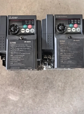 D700变频器FR-D740-2.2K-CHT 2.2KW 拆机少盖实图 二手 议价