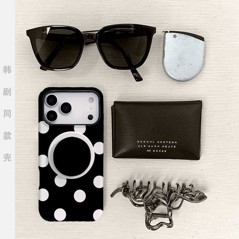 苹果韩风简约磁吸菲林手机壳