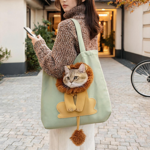 宠物外出包狮子猫包斜挎手提袋子