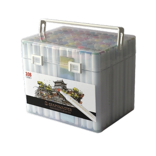 STA斯塔双头马克笔108色套装美术生专用48色36色儿童水彩笔24色小学生漫画动漫画画笔80色酒精防水高光笔