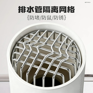 不锈钢排水沟槽盖板防堵防鼠防锈镂空网格圆形排水管隔离开盖PVC