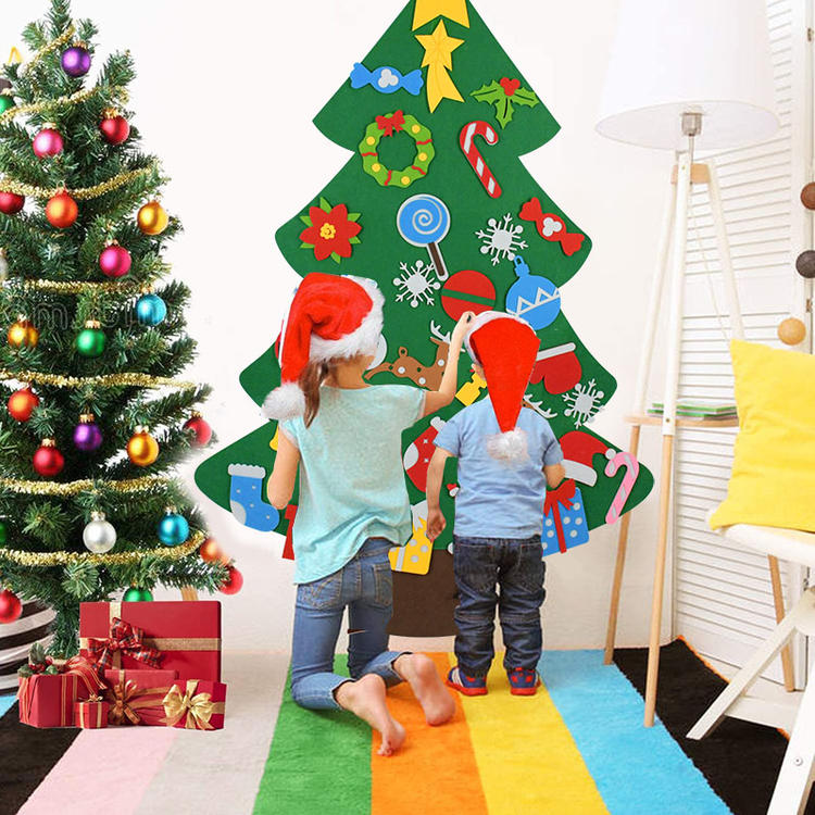 diy kids diy felt christmas tree party hanging ornaments