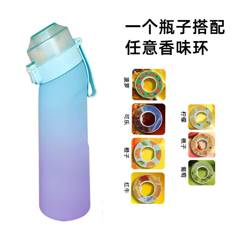 趣味环水杯吸管儿童学生变味道玩有水果口味多味带香味水壶杯子瓶