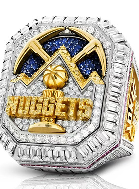 丹佛掘金篮球总冠军戒指收藏纪念品生日毕业新年圣诞男生礼物