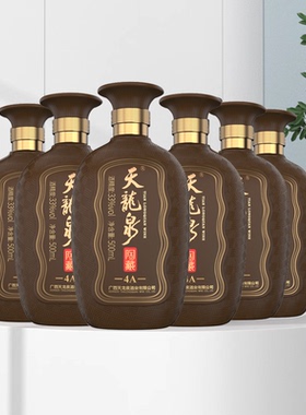 天龙泉33度陶藏酒4A米香白酒基酒整箱送礼酒水500mL*6 官方旗舰店