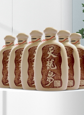 天龙泉30度陶瓶酒低度酒整箱包邮大米酒配制酒水米香风格 500mL*6