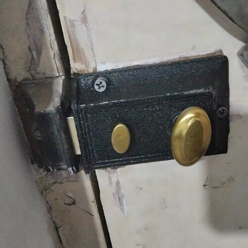 二保险锁室内弹子门锁房门锁外装门锁老式牛头锁外木门锁头双保险