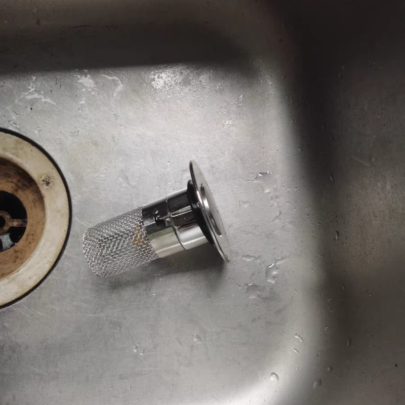 不锈钢过滤通用下水器面盆即插按压式洗手盆水塞子弹跳洗脸池