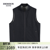 深蓝色立领休闲马甲男装 男士 外套 款 DIDIBOY迪迪博迩春季