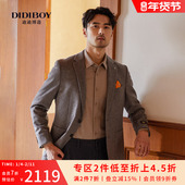 款 男士 休闲毛呢保暖西服男士 DIDIBOY迪迪博迩秋季 西装