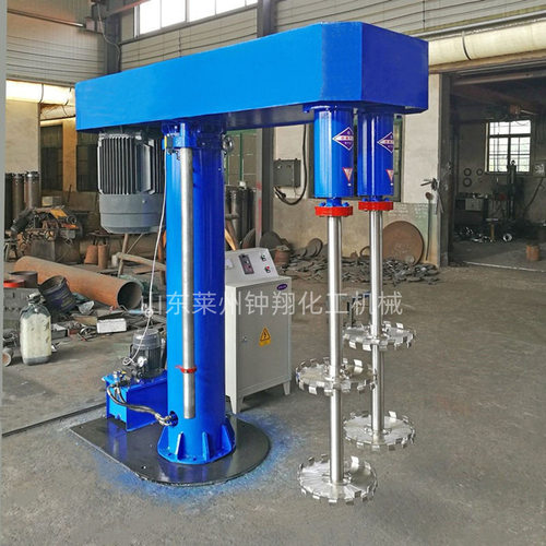 油漆涂料高速分散机 液压升降变频分散机 双轴双层盘搅拌机