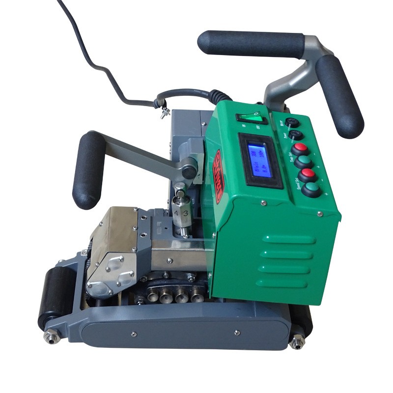 2100W大功率土工膜布焊接机1.0-4.0mm厚膜hdpe防渗热熔自动爬焊机