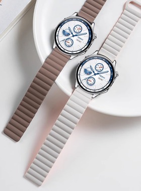 适用OPPOwatchx2表带硅胶磁吸4pro/3pro watch女秋冬OnePlusWatch2R替换带一加手表2男款代智能SE高级原配件