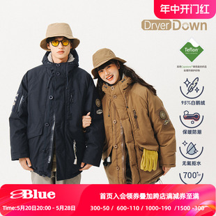 加厚羽绒服男 TEFLON白鹅绒连帽工装 冬季 NOTHOMMEBLUE蓝岐2023新款